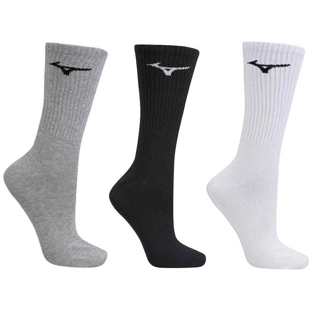 Kit Meia Mizuno Cano Alto - 3 Pares