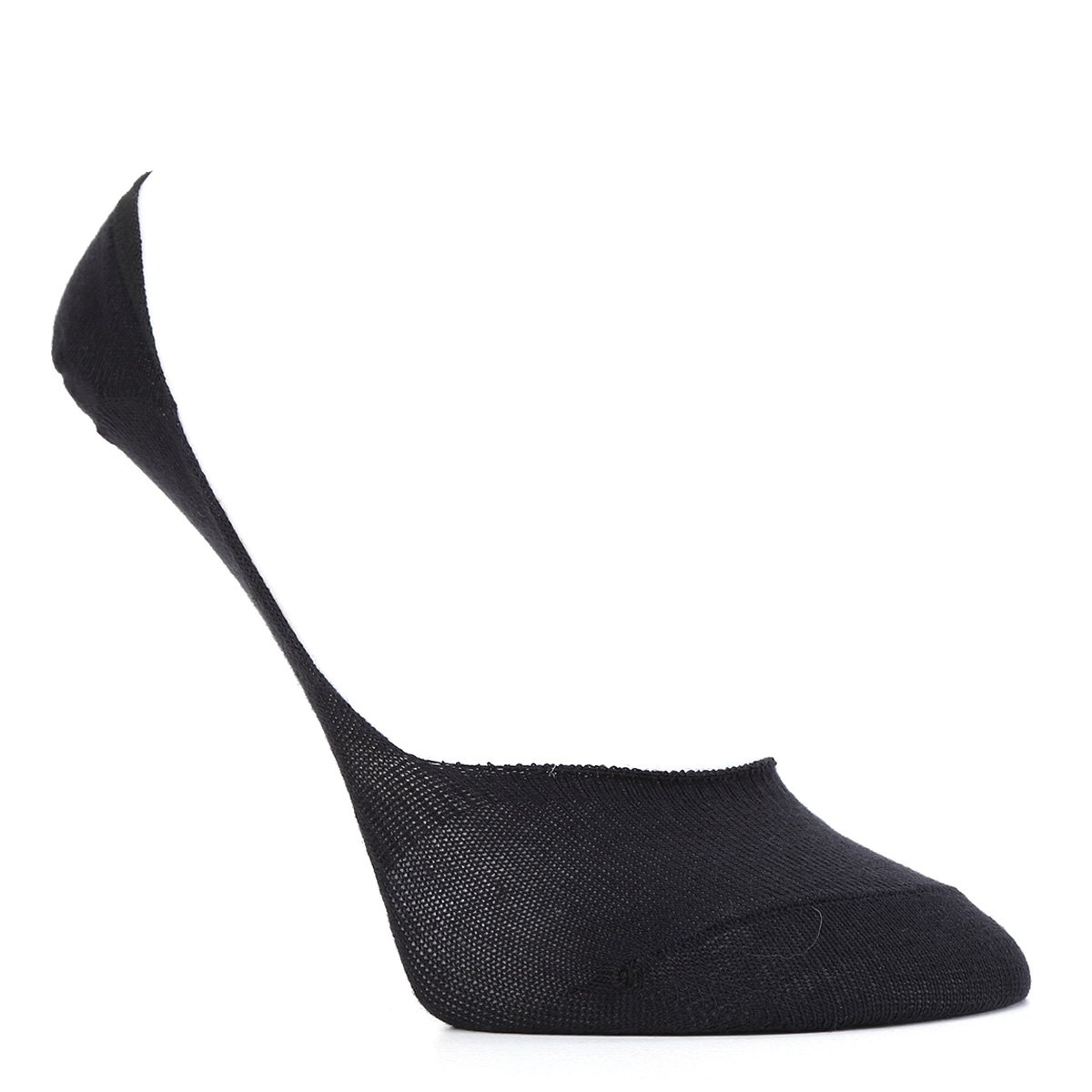 Kit Meia N8 Estampada Sapatilha - 2 Pares - Preto Menor preço em Kit Meia N8 Estampada Sapatilha - 2 Pares - Preto