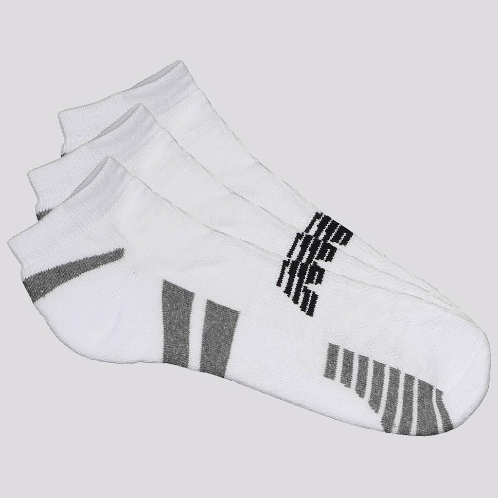 Kit Meia New Balance Cano Invisível 3 Pares Feminina Branca