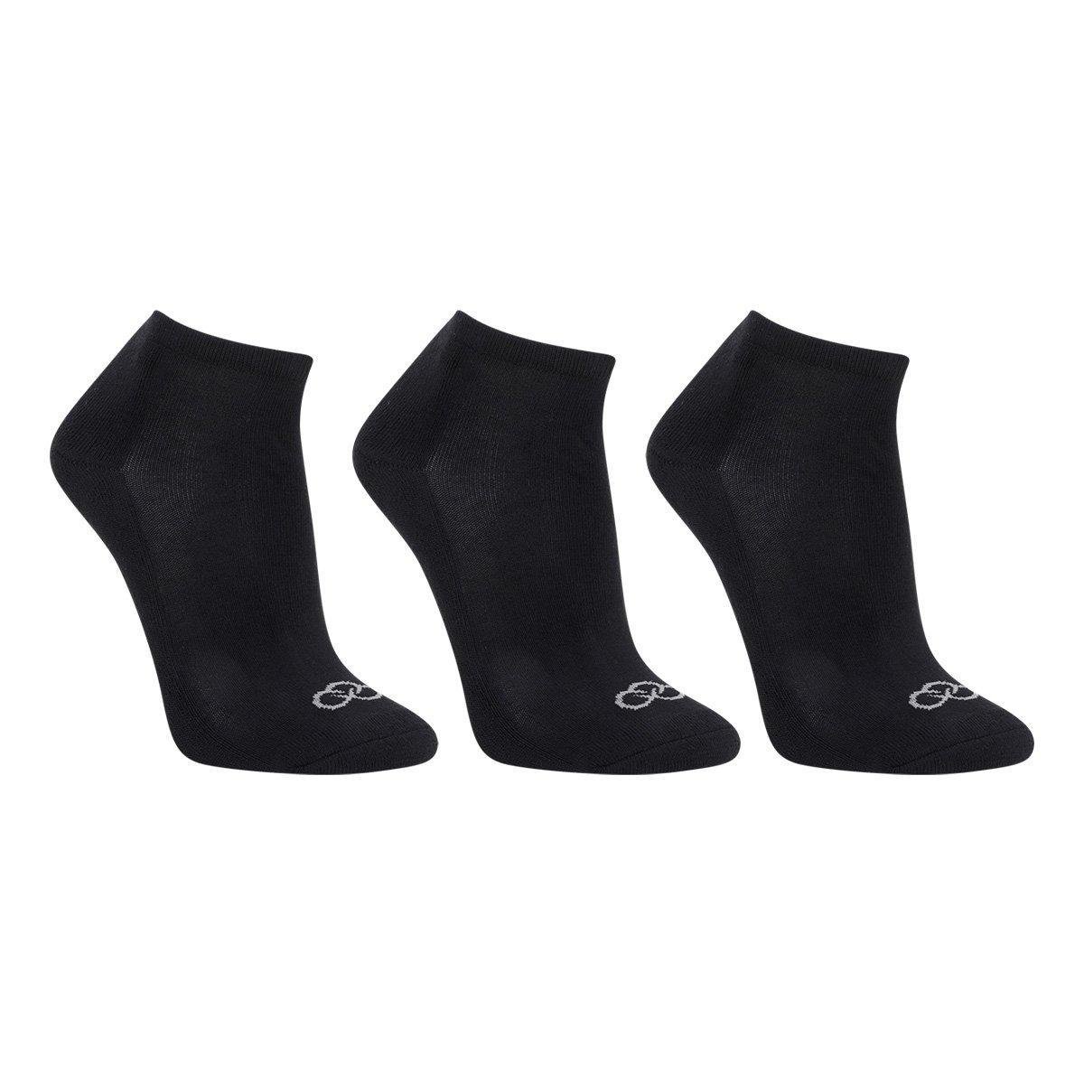 Kit Meia Olympikus Cano Curto C/ 3 Pares Feminino Menor preço em Kit Meia Olympikus Cano Curto C/ 3 Pares Feminino