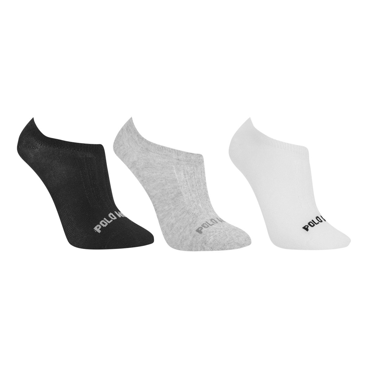 Kit Meia Polo Wear Soquete Feminina - 3 Peças - Branco+Preto Menor preço em Kit Meia Polo Wear Soquete Feminina - 3 Peças - Branco+Preto