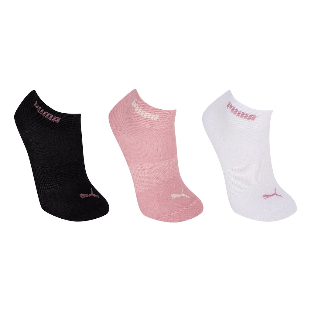 Kit Meia Puma Cano Médio Esportiva C/ 3 Pares Feminina