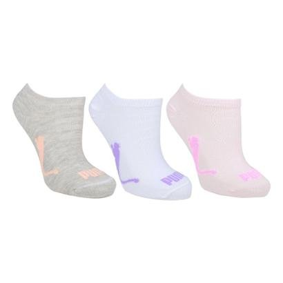 Kit Meia Sapatilha Infantil Puma C/ 3 Pares Menina - Feminino
