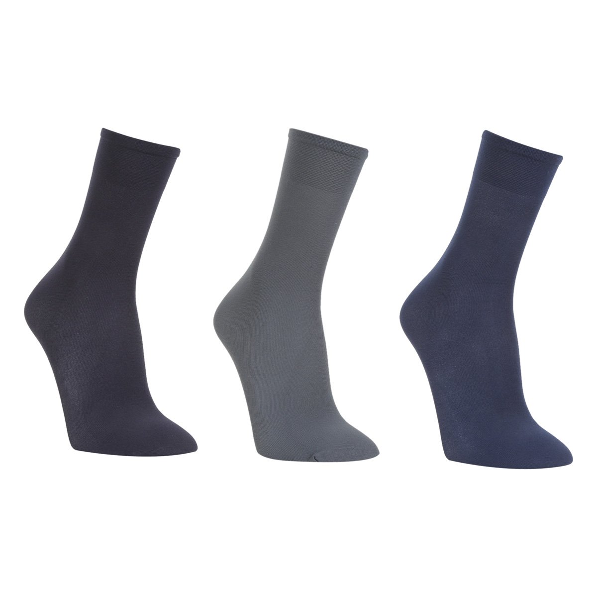 Kit Meia Social Trifil 3 Pares Masculina - Preto+Cinza Menor preço em Kit Meia Social Trifil 3 Pares Masculina - Preto+Cinza
