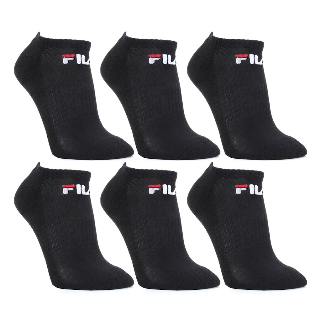 Kit Meias Fila Cano Curto Logo 6 pares