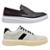 Kit Mocassim Oxford + Sapatênis Masculino Confortável e Leve - Marrom+Branco