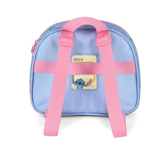 Kit Mochila alça nas costas infantil com Rodinha com Lancheira Térmica Lillo Stitch