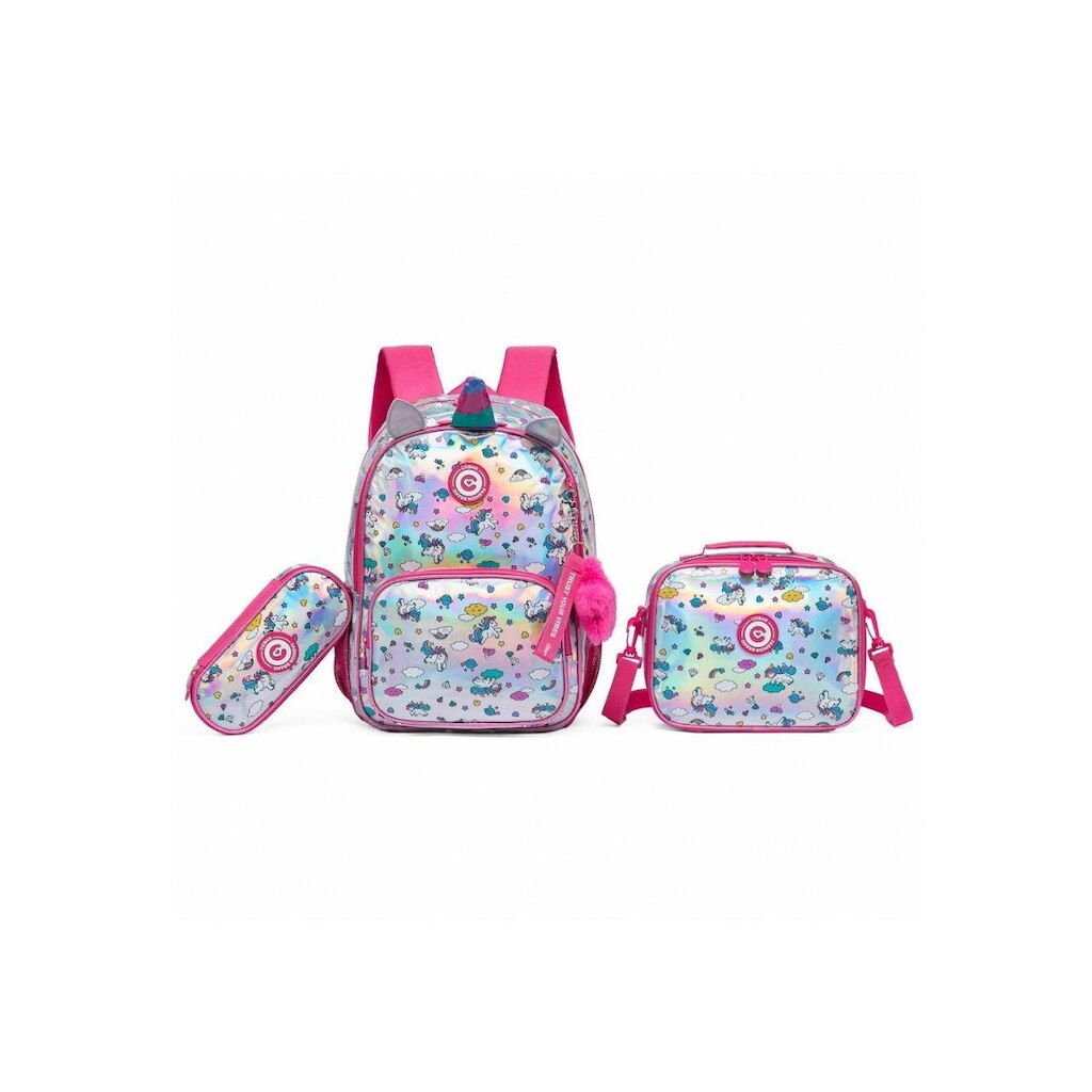 Kit Mochila Coban Infantil Escolar Menina 18 Litros
