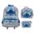 Kit Mochila De Rodinha Lancheira e Estojo Stitch 41682 - Prata
