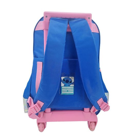 Kit Mochila De Rodinha Lancheira e Estojo Stitch 41682