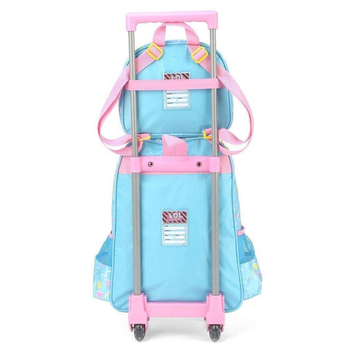Kit Mochila de Rodinhas Lancheira Luxcel Lol Azul - Azul | Zattini