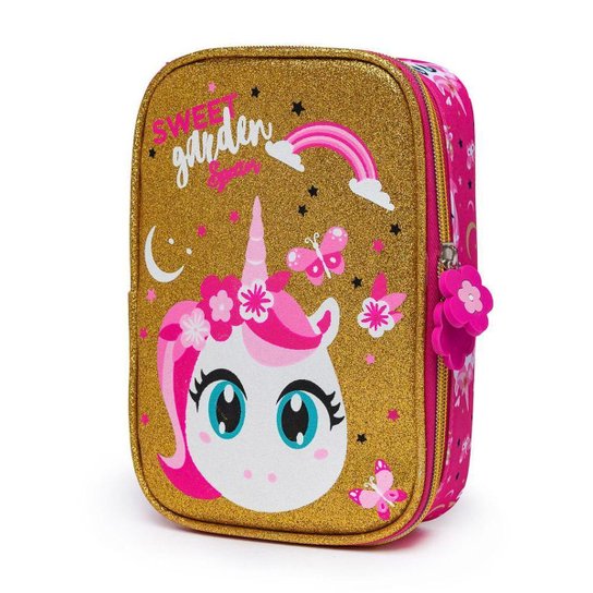 Kit Mochila De Rodinhas Spector + Lancheira Térmica + Estojo Infantil Reforçada Escolar