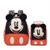 Kit Mochila Disney Lancheira Estojo Mickey Escolar Infantil Masculina - Preto