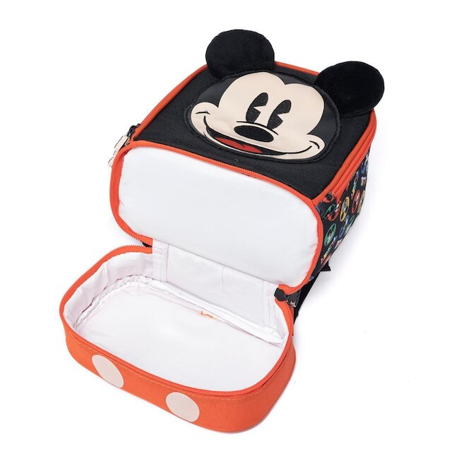 Kit Mochila Disney Lancheira Estojo Mickey Escolar Infantil Masculina