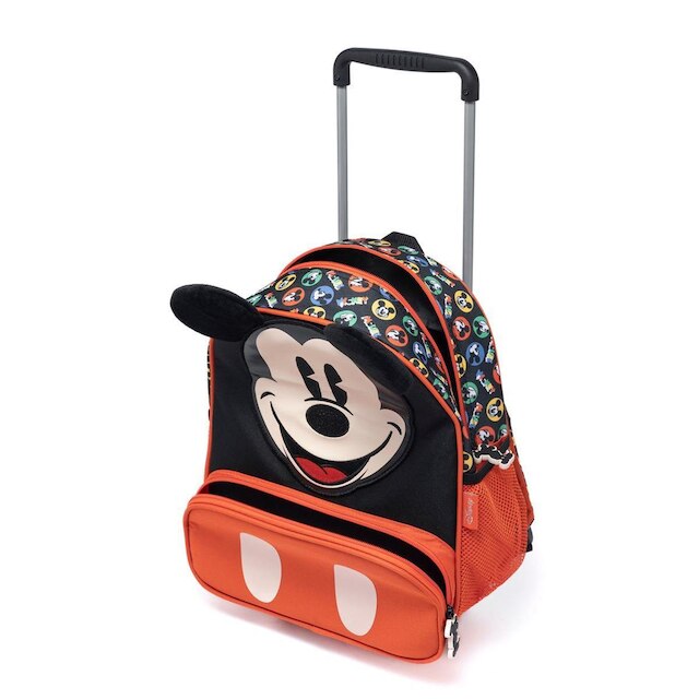 Kit Mochila Disney Rodinha Estojo Lancheira Escolar Mickey Masculina