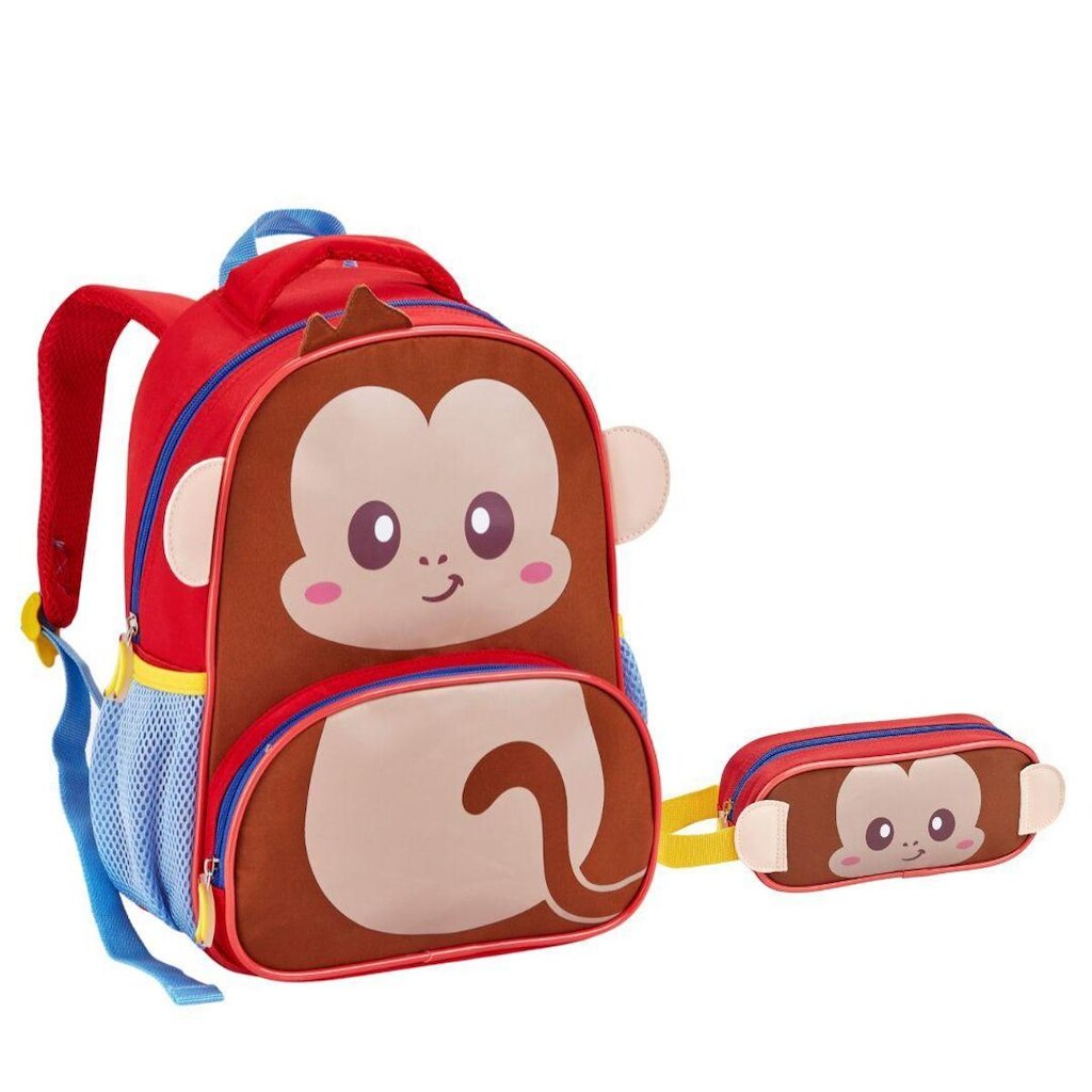 Kit Mochila e Estojo Creche Infantil Zoop