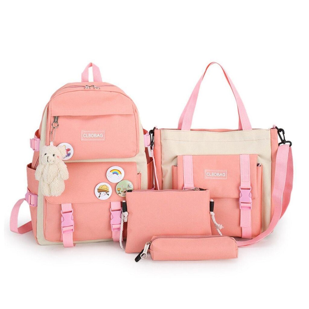 KIT MOCHILA ESCOLAR ESTOJO BOLSA TIRACOLO BOLSA DE MÃO LOAD BAGS