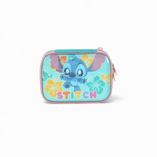 Kit Mochila Escolar Estojo Box Stitch Lilo Chaveiro Xepa