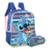 Kit Mochila Escolar Lilo & Stitch Costas Estojo Infantil - Azul