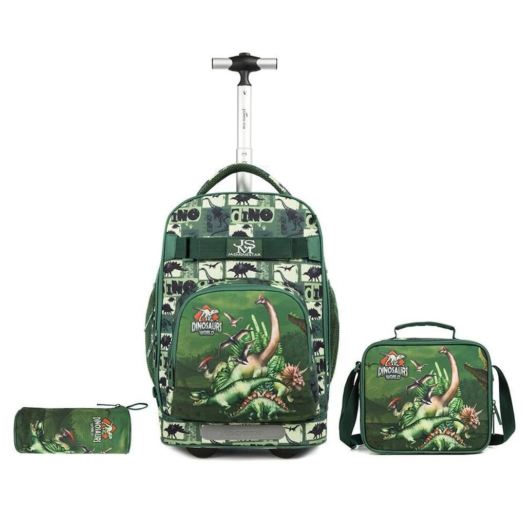 Kit Mochila Escolar Menino Rodinha Lancheira Térmica