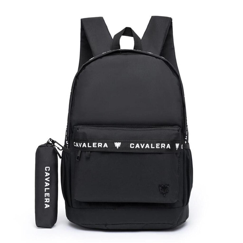 Kit Mochila Estojo Escolar Juvenil Cavalera Casual Unissex 16 Litros