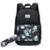 Kit Mochila Feminina Estojo Escolar Spector 20 Litros - Preto+Azul Turquesa