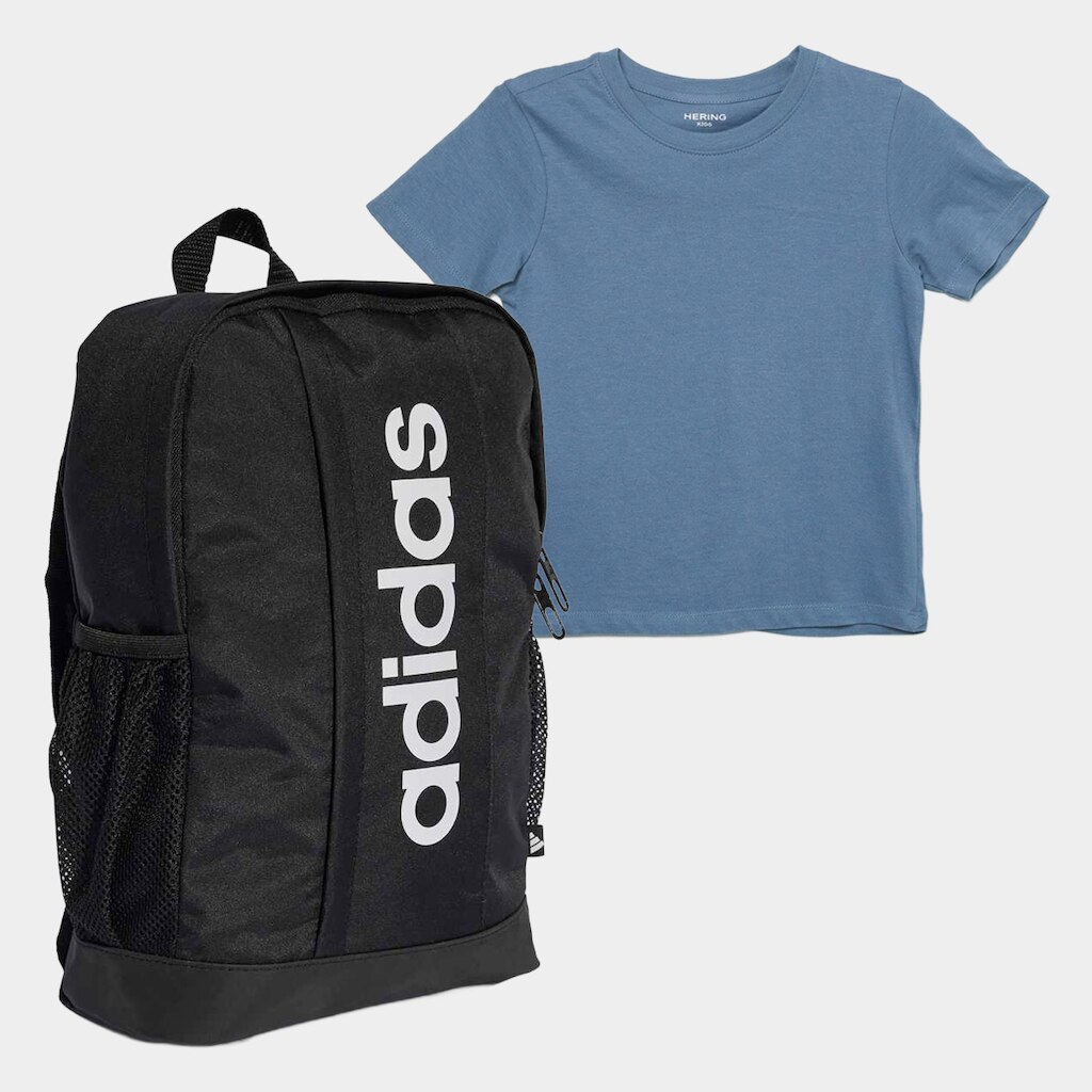 Kit Mochila Infantil Adidas + Camiseta Infantil Hering Kids Menino