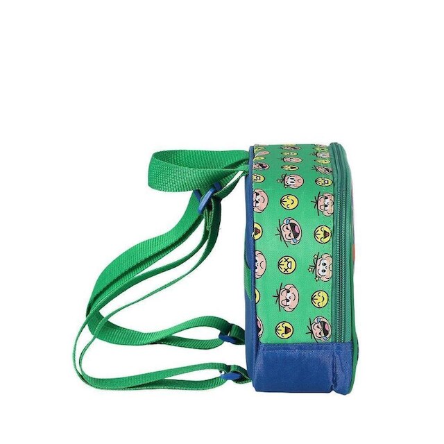 Kit Mochila Lancheira Luxcel Turma da Mônica Cebolinha Verde