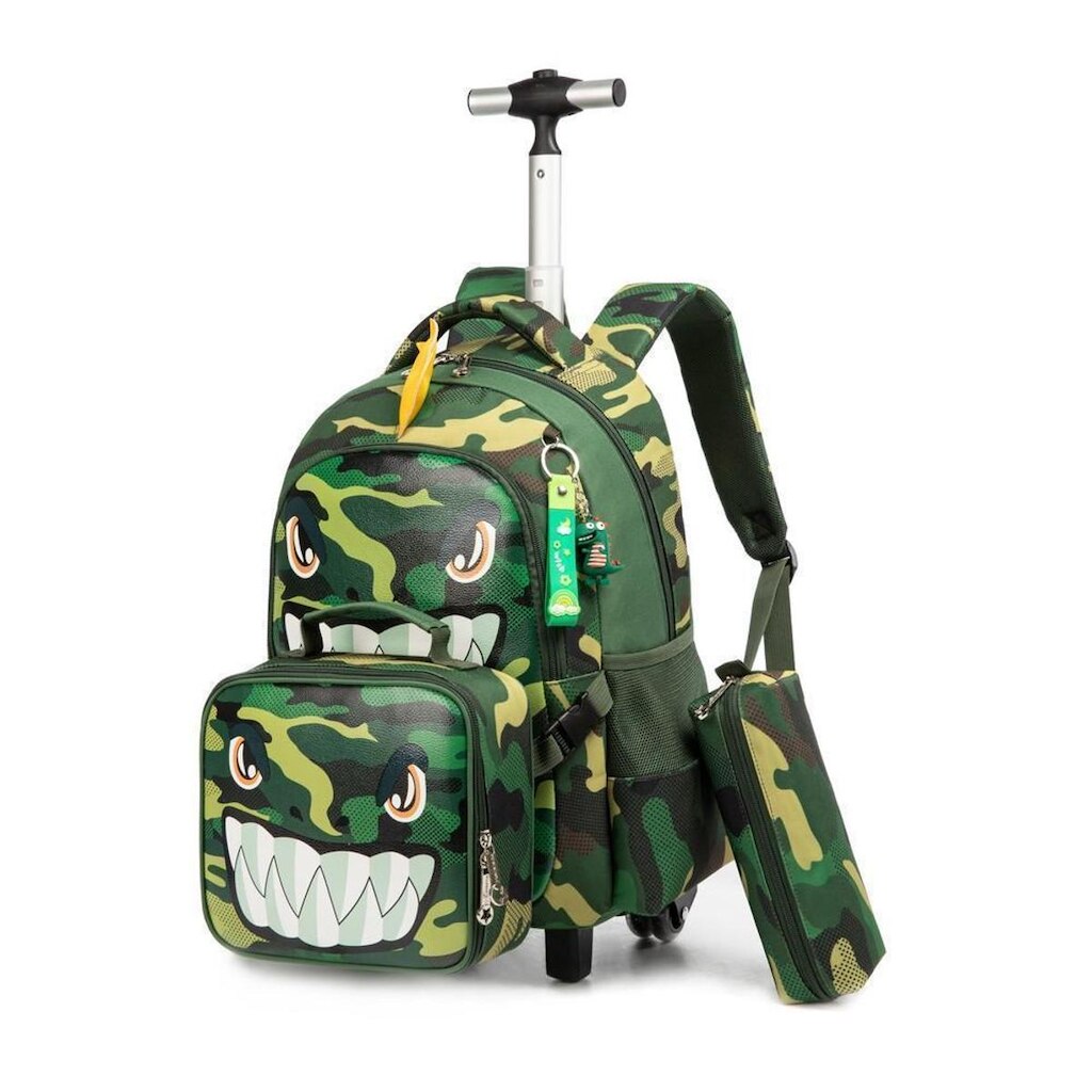 Kit Mochila Lequeen Escolar Menino 19 Litros Lancheira Termica Estojo