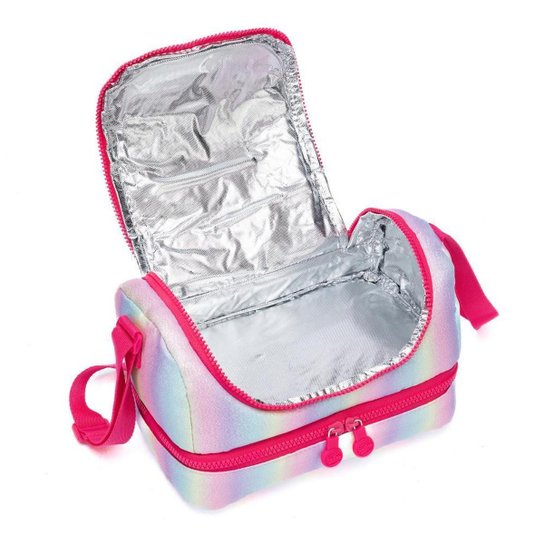 Kit Mochila Unicornio Infantil Bolsa Escolar Feminina Resistente