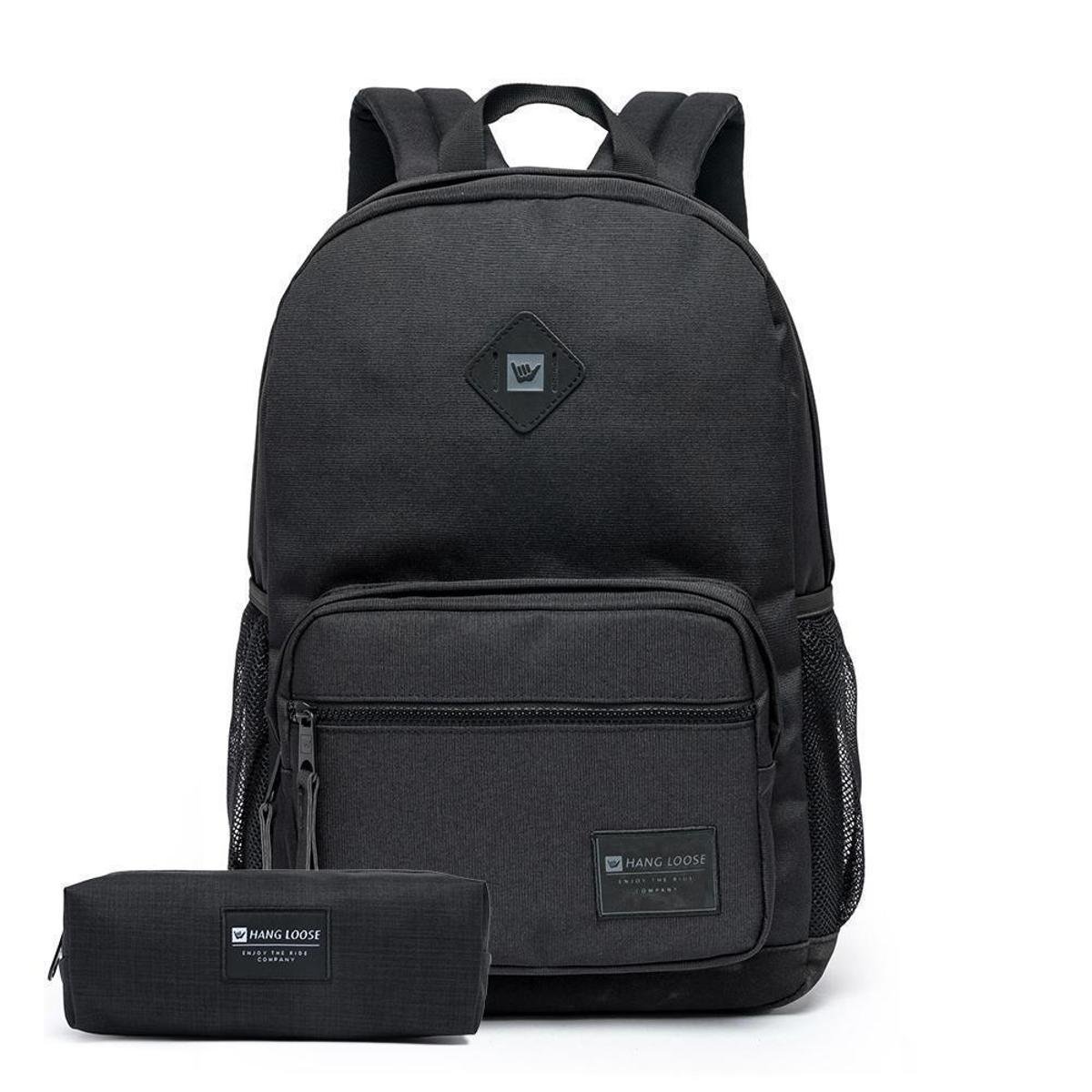 Kit Mochila+Estojo Resistente Escolar Executiva Espaçosa - Preto é boa?