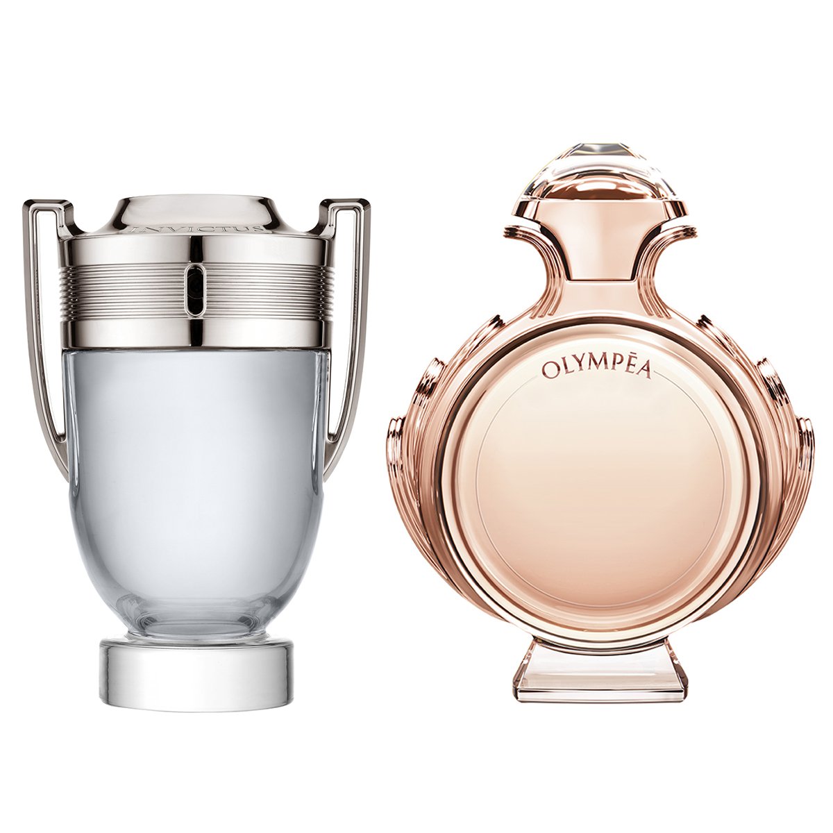 Kit Paco Rabanne Perfume Masculino Invictus EDT 100ml + Perfume Feminino Olympéa EDP 80ml - Incolor Menor preço em Kit Paco Rabanne Perfume Masculino Invictus EDT 100ml + Perfume Feminino Olympéa EDP 80ml - Incolor