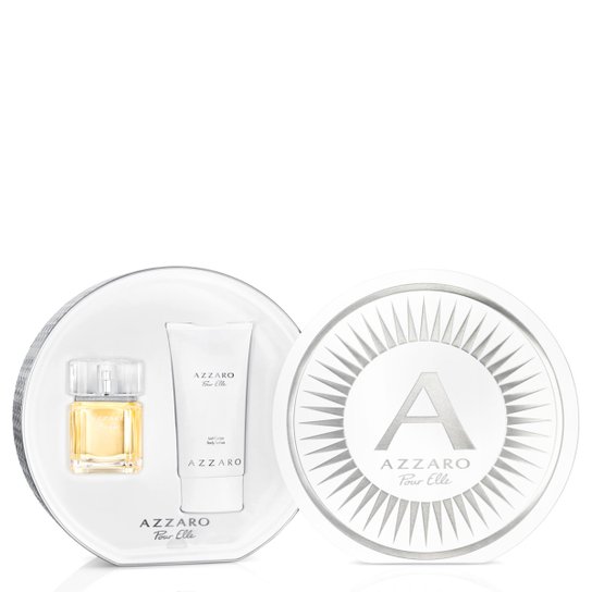 Kit Perfume Feminino Pour Elle Azzaro Eau de Parfum 50ml + Body Lotion 150ml - Incolor