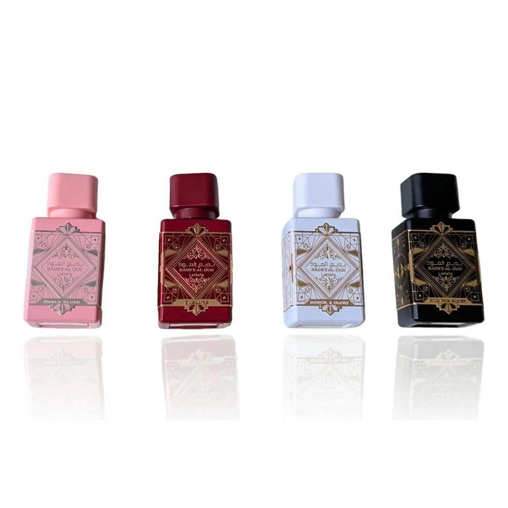 Kit Perfume Lattafa Badee Al Oud Collection Edp Unissex 25ml 4 Peças
