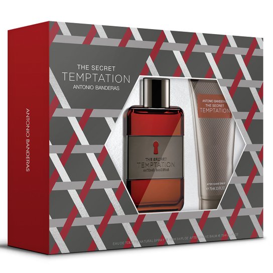 Kit Perfume Masculino The Secret Temptation Antonio Banderas Eau de Toilette 100ml + Pós Barba 75ml - Incolor