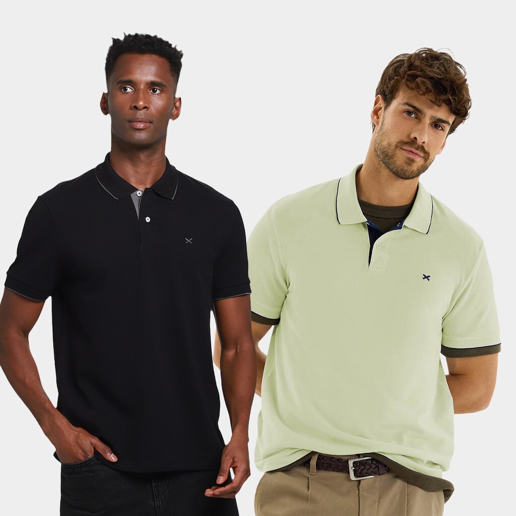 Kit Polo Hering Slim C/ 2 Masculina