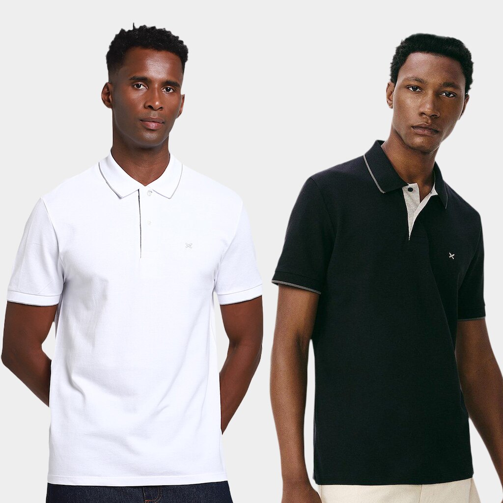 Kit Polo Hering Slim C/ 2 Masculina
