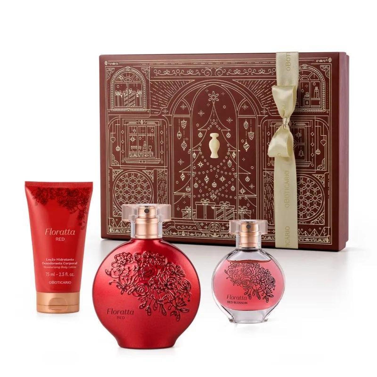 Kit Presente Natal Floratta Red (3 itens) Zattini