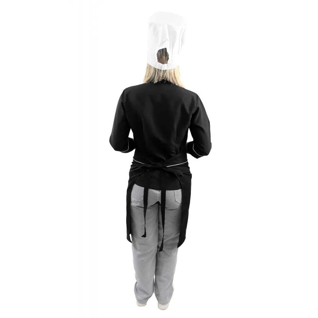 Kit Profissional Feminino: 1 Camisete Acinturada + 1 Gorro Branco + 1 Bata de Atendimento