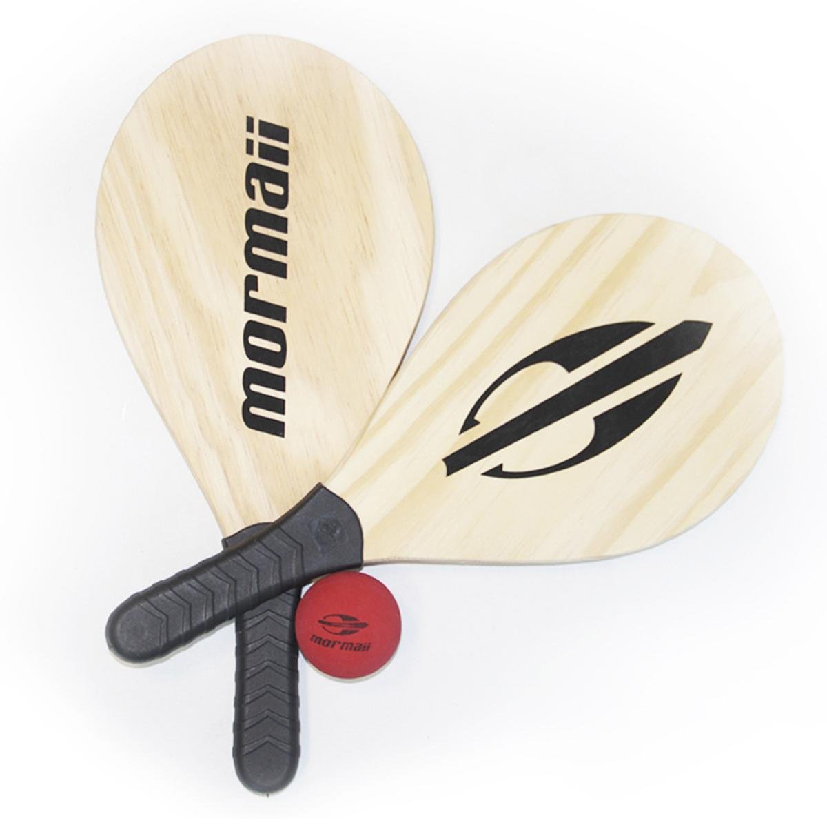 Kit Raquetes De Frescobol Mormaii - Marrom Menor preço em Kit Raquetes De Frescobol Mormaii - Marrom