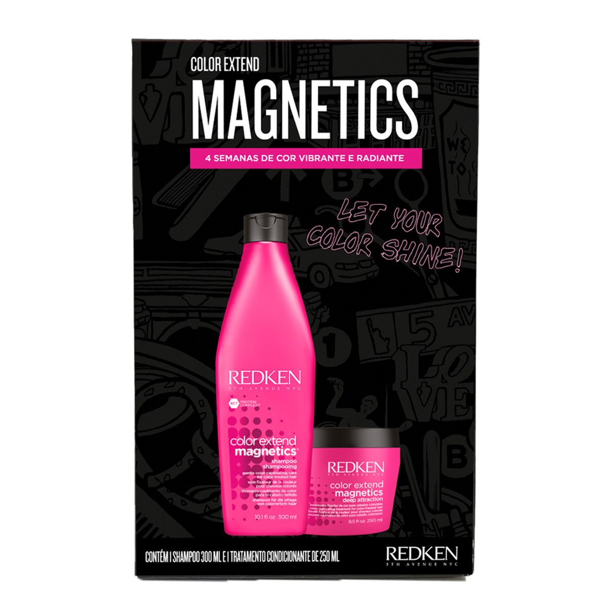 Kit Redken Color Extend Shampoo 300ml + Máscara de Tratamento