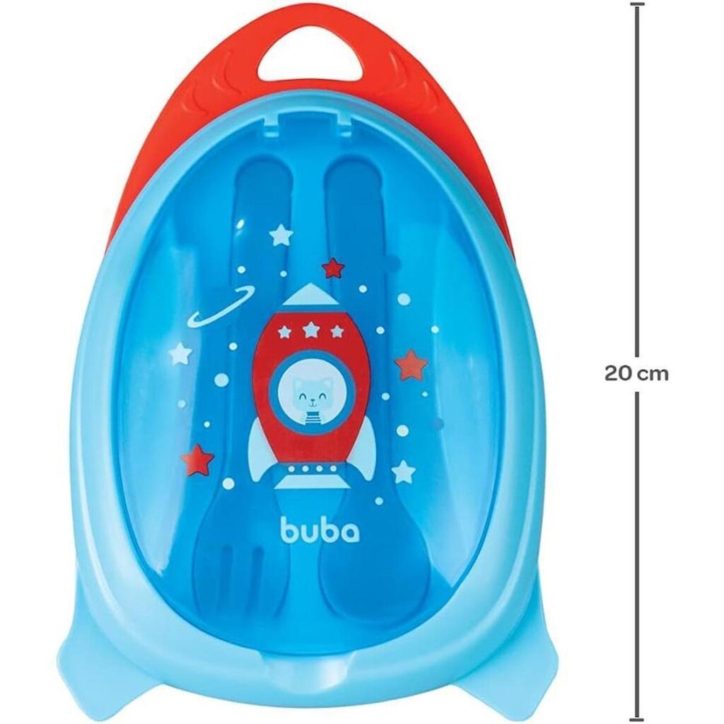 Kit Refeição Buba Com Talher Foguete