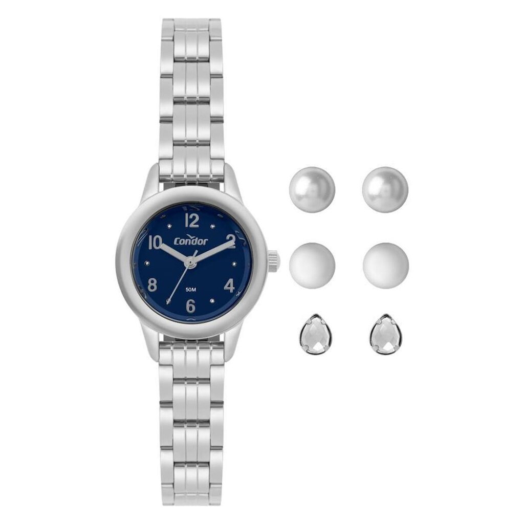 Kit Relógio Condor Feminino Mini Prata - CO2035NZN/K4A