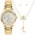 Kit Relógio Disney CONDOR Feminino Dourado CO2035NNC/K4K - Dourado