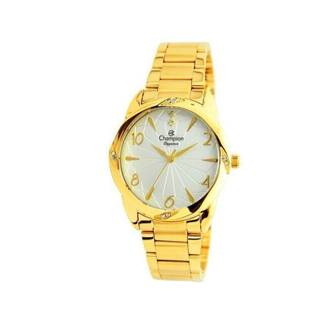 Kit Relógio Feminino Champion Analógico Elegance - CN25967W com Acessórios