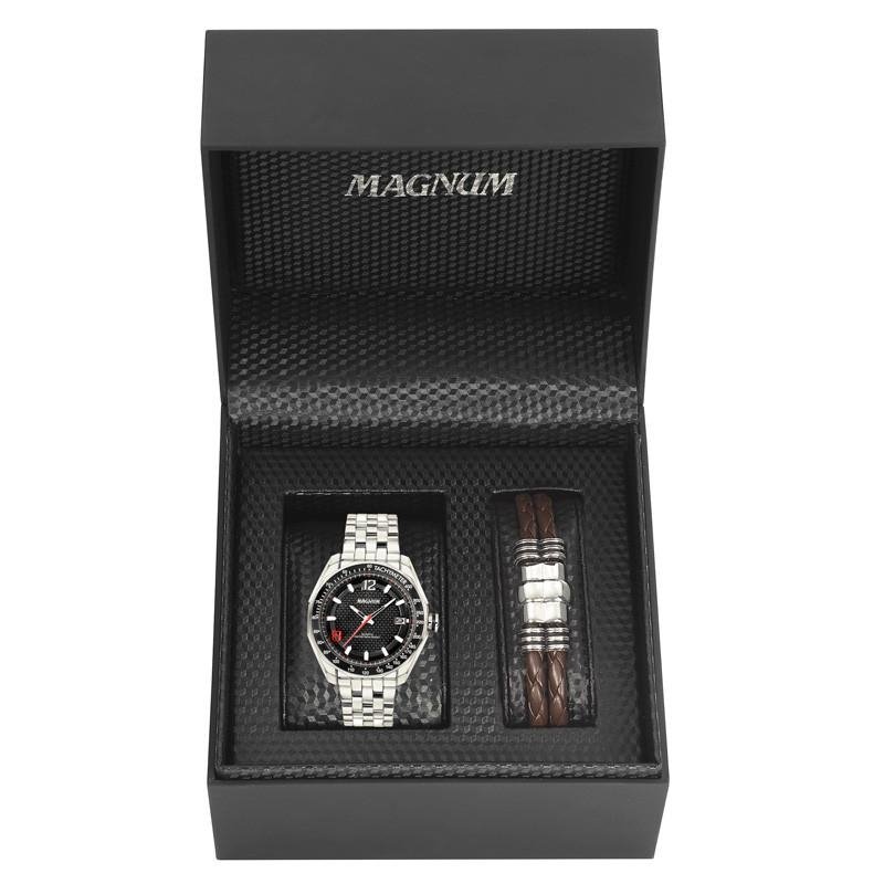 Kit Relógio Magnum Masculino - Incolor Menor preço em Kit Relógio Magnum Masculino - Incolor