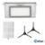 Kit reposição para Robô Aspirador KABUM! smart 100 - 1 Reservatório + 5 Filtros HEPA + 2 Escovas - Branco