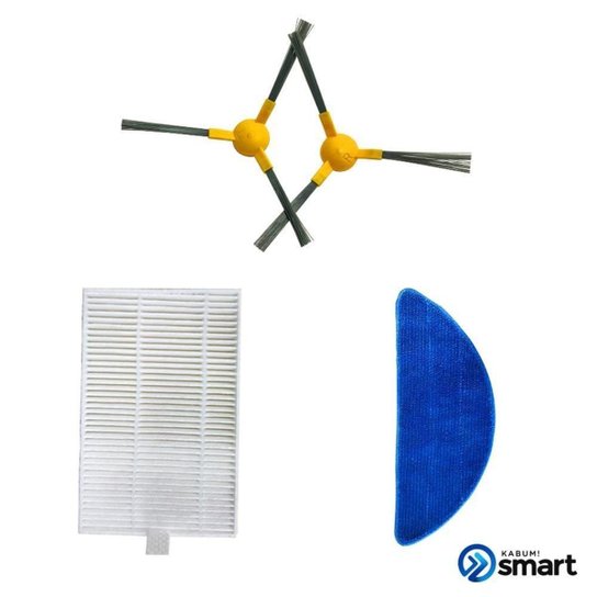 Kit reposição para Robô Aspirador KABUM! smart 500/700 5 Filtros HEPA + 2Panos de Limpeza - KSHPR217