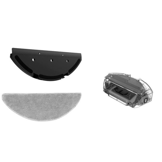 Kit reposição para Robô Aspirador KABUM 1 Suporte de Pano+1 Pano de Limpeza+1 Reservatório-KSHPR243