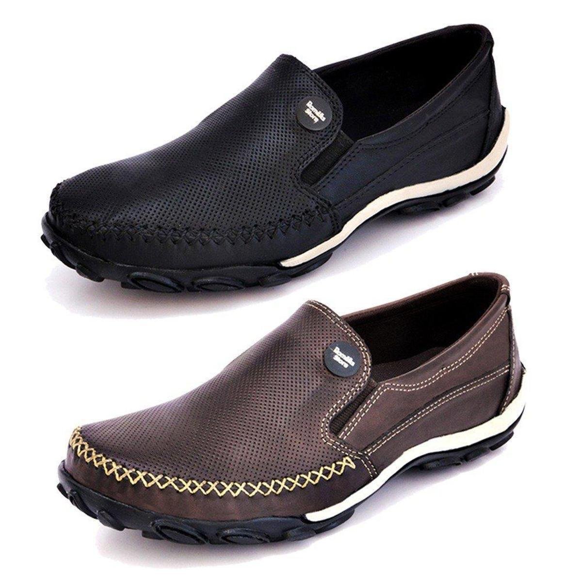 Kit Romelks 2 Pares de Mocassim Masculino - Preto | Zattini